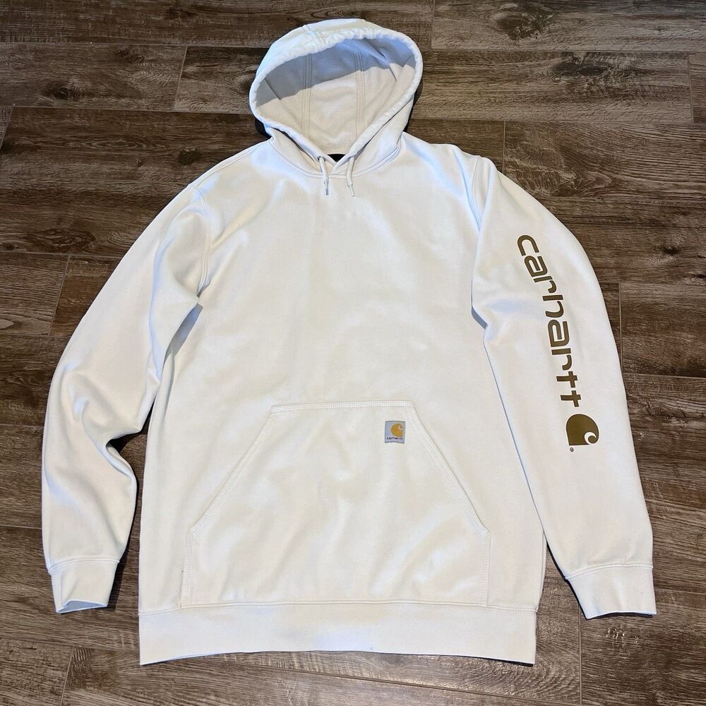 Carhartt Hoodie Mens Large Tall  Pullover Sweatshirt Loose Fit Workwear Outdoor